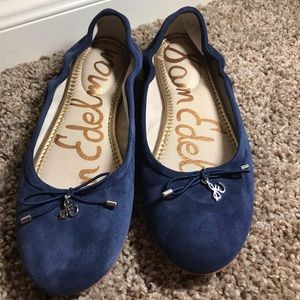 Sam Edelman Felicia Navy Suede Ballet Flat 7.5